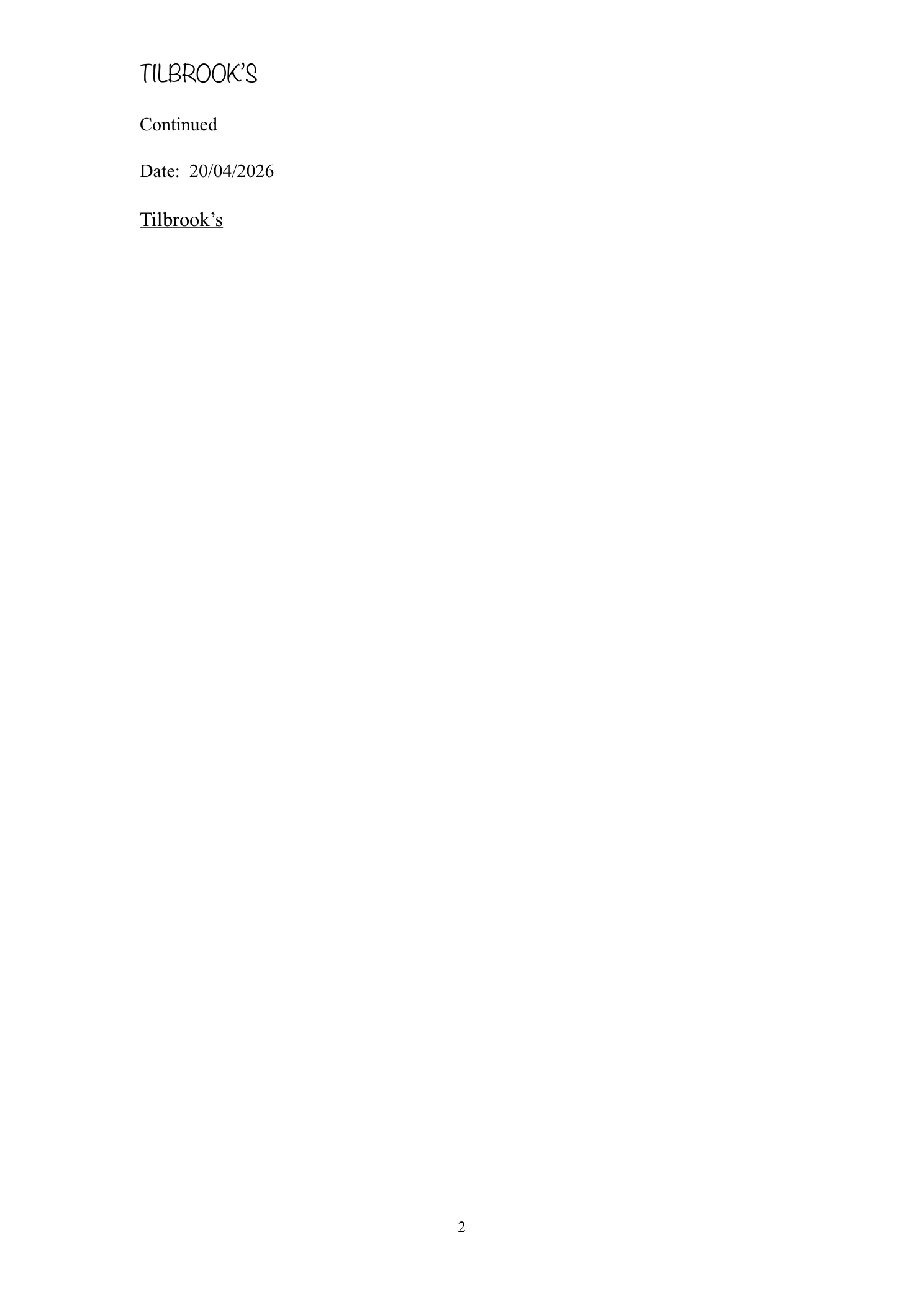Test Valley Borough Council — Follow-up — 23 January 2026 (page 2)